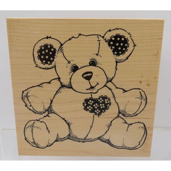 Cuddly Teddy Bear Stamp #K-980 ©1995 PSX - Picture 1 of 2